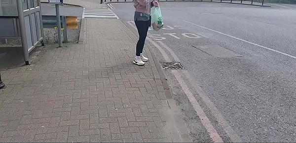  The father follows his daughter and films her to the bus station. When she gets home, she forces her to fuck with him.